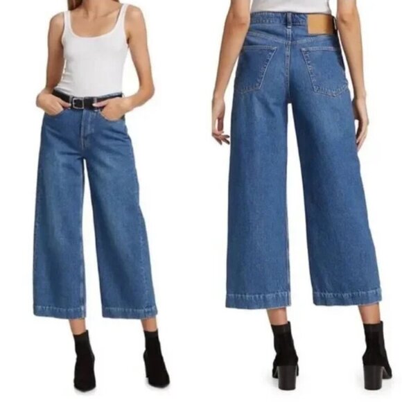 Rag & Bone Maya High Rise Flare Wide Leg Jean - Picture 1 of 7